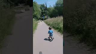 DRAISIENNE vs EBIKE  Quand ton fils veut faire la course  epic mtb enduro bikelover [upl. by Velda]