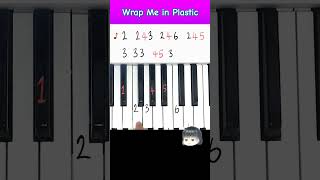 Wrap Me In Plastic 简单教学 piano [upl. by Nnylkcaj]