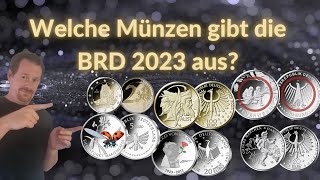 Ausgabeprogramm der BRD 2023  Welche GedenkMünzen werden in Deutschland ausgegeben und wann [upl. by Lehcor]