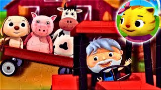 Farmer in the Dell  Little Baby Bum Puzzle Game [upl. by Samal195]