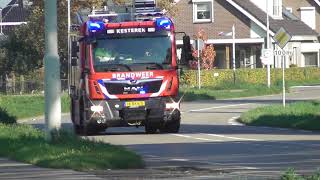 Brandweer Kesteren TS 088231 Prio 1 Panderweg Lienden BR Agrarische [upl. by Nnylak368]