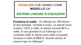 Sistemi Lineari di Equazioni 2x2  Problema di Realtà 1 Lezione in Classe [upl. by Ahsya]