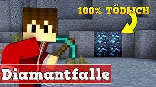 Minecraft Diamant Falle  Minecraft tödliche Falle bauen [upl. by Matias]