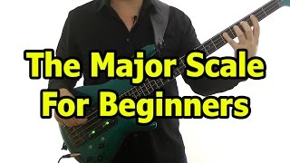 Major Scale For Bass Guitar [upl. by Ihteerp]