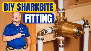 DIY How To Install Copper To Pex  Shower and Bath Plumbing [upl. by Lavina]