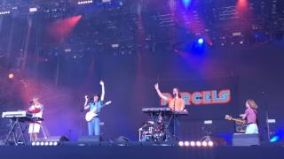 Parcels  Comedown new track Live  We Love Green  Paris 2017 [upl. by Ainekahs]