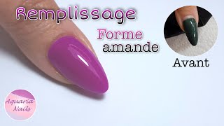 REMPLISSAGE ONGLE EN GEL forme amande [upl. by Nolahc610]