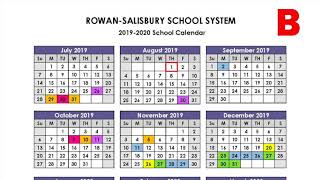 RowanSalisbury Schools Proposed Calendars Video [upl. by Yzmar]