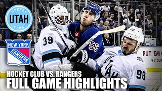 Utah Hockey Club vs New York Rangers  Full Game Highlights  ESPN NHL [upl. by Ancilin827]