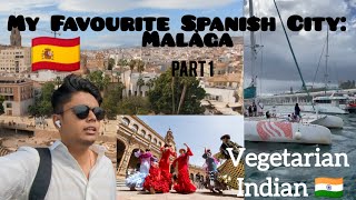 Exploring My Favourite City in Spain🇪🇸 Malaga  Southern Spain Indian Vegetarian Traveller Part 1 [upl. by Lodi957]