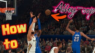 NBA 2K21 How to alleyoop [upl. by Libbie]