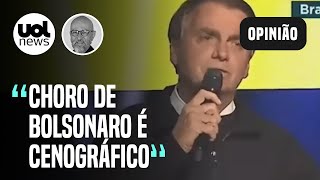 Bolsonaro troca máscara de imbrochável e imorrível pelo disfarce de chorão  Josias de Souza [upl. by Dazhahs302]