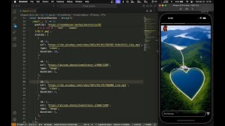 ASMR Programming  React Native Instagram Story View Example  No Talking [upl. by Grochow]