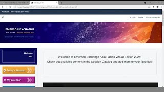 How to Add Session in Emerson Exchange Asia Pacific Virtual Edition 2021 [upl. by Reich]