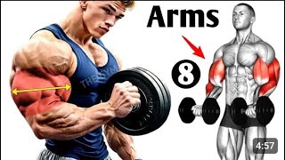 8 Best Arms Workout At Gym  Biceps And TRICEPS [upl. by Schmitz]