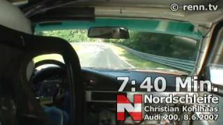 740 Min Nordschleife Audi 200 renntv [upl. by Constance]