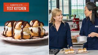 Master Pate a Choux for Perfect Cream Puffs Profiteroles  Americas Test Kitchen S24 E1 [upl. by Halivah437]