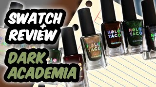 Trending Nail Colors of Fall 2024 Holo Taco DARK ACADEMIA Nail Polish Collection  Cremes amp Shimmer [upl. by Phoebe]