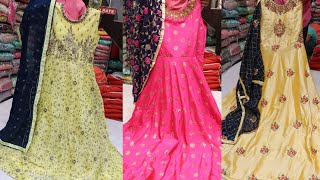 Beautiful Floor Length Anargali Collections with price  sowcarpet POOJA SELECTION [upl. by Shaylynn]