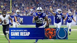 Colts TOP Bears as turnovers plague Caleb Williams  Game Recap [upl. by Yecnuahc306]