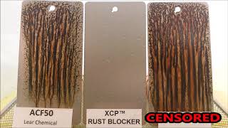 XCP™ RUST BLOCKER™ vs ACF50 amp a leading competitor Accelerated Corrosion Testing AskTheLab [upl. by Eniortna151]