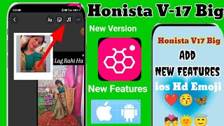 Honista v171 Big New Update 🤩  Honista iPhone Story Setting  Honista iOS Fonts Emojis Settings [upl. by Esinyl]