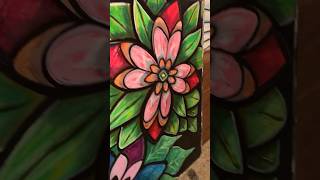 The secret is in the flowers painting art dayinthelifeofanartist acrylicpainting painting [upl. by Lletnahs]