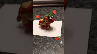 Strawberry cow made from polymer clay [upl. by Anavoj502]