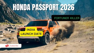 AllNew 2026 Honda Passport Full Reveal  Will It Come to India [upl. by Ennaesor]