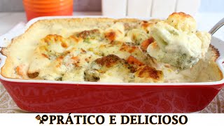 LEGUMES GRATINADOS COM QUEIJO  RECEITAS QUE AMO [upl. by Irme]