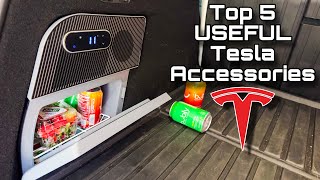 Top 5 Most USEFUL Tesla Model Y Accessories [upl. by Sirraj821]