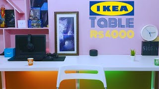 IKEA LINNMON  ADILS 200×60cm Table Unboxing India  Setup for Gaming Room [upl. by Asina]