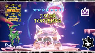 Iron Leaves  SOLO 7 Star Torterra Tera Raid in Pokemon Scarlet Violet [upl. by Anneg]