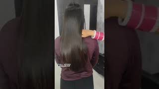 🔥🔥🔥 Frizzy Curly hair to Smooth hair Naturally smooth salon shortvideo viralvideo [upl. by Novelc]