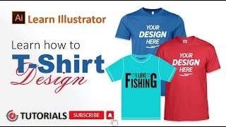 TShirt Design in Illustrator Tutorial for Beginners [upl. by Bodrogi]