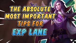 Truly The Most Important Tips For EXP  Mobile Legends [upl. by Cigam47]