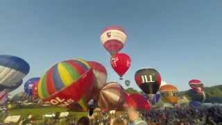 Bristol International Balloon Fiesta 2015 Time Lapse [upl. by Wyatan]