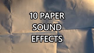 10 Paper Sound Effects  BONUS  ROYALTY FREE [upl. by Ermentrude315]