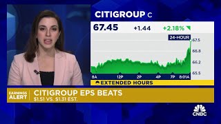 Citigroup earnings top estimates boosted by investment banking [upl. by Gollin422]