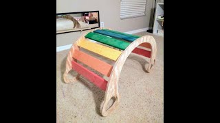 DIY Rainbow Rocker Montessori Waldorf [upl. by Adler]