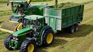 John Deere 8200i 6910 6210r 6155r in 2 cut [upl. by Misha741]