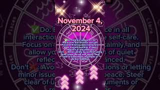 ♈Important tips for November 4 2024 for all zodiac signs ♌General amp Daily Horoscope ♎ astrology [upl. by Dolley657]