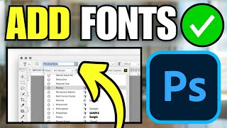 How To Add Custom Fonts to Adobe Photoshop [upl. by Angell]