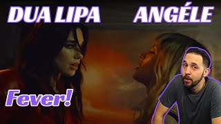 Reaction to Dua Lipa Fever ft Angèle Official Music Video [upl. by Unity]