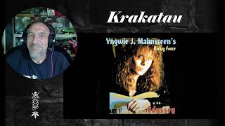 Yngwie Malmsteen  krakatau  Reaction with Rollen first listen [upl. by Aniretac499]