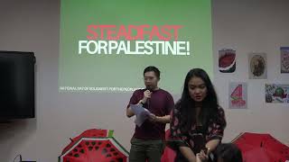 STEADFAST FOR PALESTINE  Solidarity event in Singapore [upl. by Wehtam]