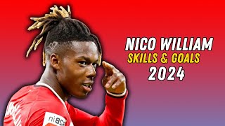 Brilliant Skills By Nico Williams  Skills amp Goals 2024 [upl. by Dietz986]