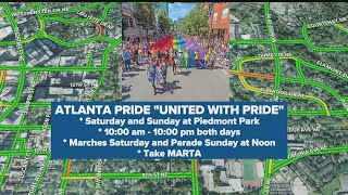 Traffic impacts for Atlanta Pride festival and parade  How to go or get around [upl. by Trager]