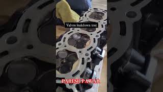 Valve leak down test valves automobile pareshpawar ytshorts shorts [upl. by Gorman]