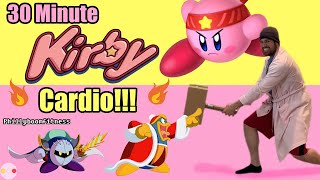 🟡⚪️🔴30 MINUTE KIRBY CARDIO WORKOUT  No Equipment  Full Body  Low Impact  Gamer HIIT Training [upl. by Nnylram]